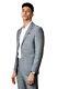 Men's Cotton Linen Summer Spring Suit Wedding Slim Fit in Grey Sale Was £ 285