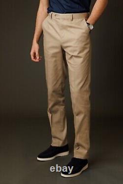 Men's Cotton Summer Spring Suit Wedding Slim Fit 2 Piece Set in Beige