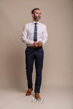 Men's Gaston Tweed Suit & Navy Chino Combo Slim-Fit, Vintage