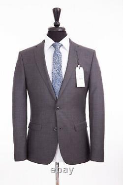 Men's Grey Slim Fit Suit Ben Sherman Camden 40R W34 L32 RRP£365