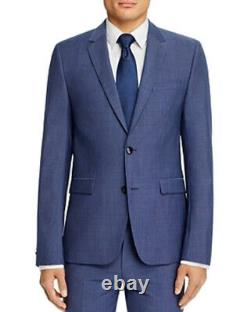 Men's Hugo Astian Tic Weave Extra Slim Fit Suit Jacket Blue Size 42R