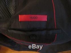 Men's Hugo Boss Red Label Slim Fit 2 Piece Gray Suit Size 36 S