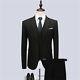 Men's Jacket Business Slim Suit Party Coat & Pants Wedding Blazer 3pcs / Set