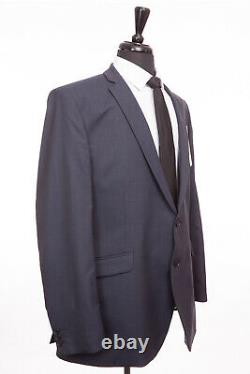 Men's Limehaus Grey Suit Slim Fit 100% Wool 48R W42 L31