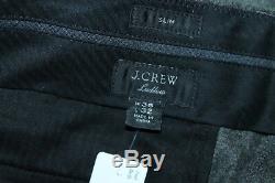 Men's NWT J. Crew Ludlow slim-fit Italian wool blnd suit in chlk stripe-42R-36x32