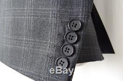 Men's New Ben Sherman Super Slim Fit Grey Checked Suit 38R W32 L31 AA484
