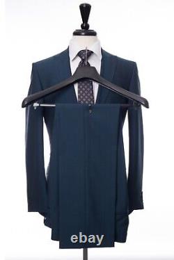 Men's Slim Fit Teal Suit Scott By The Label 36R W30 L31