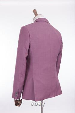 Men's Suit Antique Rogue Purple / Raspberry Textured Slim Fit RRP£139.00