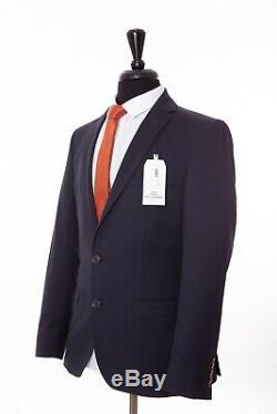 Men's Suit Ben Sherman Slim Fit Navy Blue Camden