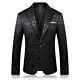 Men's Suit Jacket Work Blazer Business Casual Fashion Button Slim Fit Coat Tops