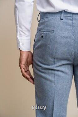 Men's Tweed Slim Fit Formal Suit Jacket Waistcoat Trousers Sold Separately Set