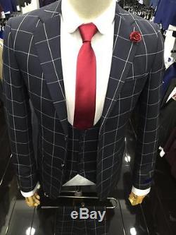 Men slim fit 3 piece suit