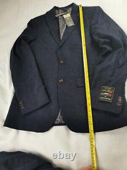 Mens 2 piece navy suit M&S BNWT £149. C36, W30. Woven in Italy. L 33. Slim fit