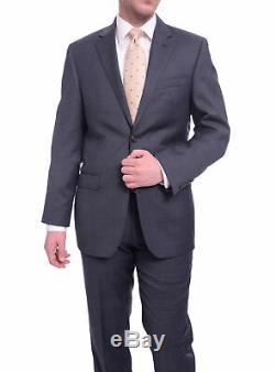 Mens 39R Ralph Lauren Slim Fit Navy Blue Pindot Two Button Wool Suit