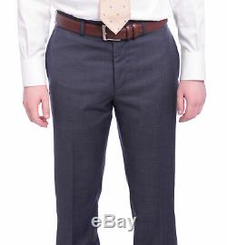 Mens 40L Ralph Lauren Slim Fit Navy Blue Pindot Two Button Wool Suit