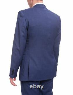 Mens 40S Calvin Klein Extreme Slim Fit Blue Pindot Two Button Wool Suit With