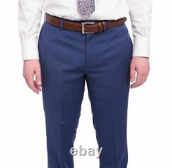 Mens 40S Calvin Klein Extreme Slim Fit Blue Pindot Two Button Wool Suit With