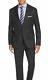 Mens 40S Hugo Boss Aamon/hago Slim Fit Solid Black Two Button Stetch Wool Suit