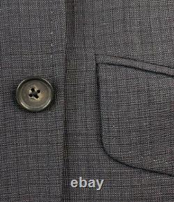 Mens 42 R Ted Baker Endurance Dark Grey Mini Plaid Slim Fit Wool Suit
