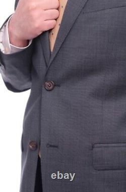 Mens 46R Ralph Lauren Slim Fit Navy Blue Pindot Two Button Wool Suit