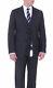 Mens 48R Armani Collezioni Slim Fit Charcoal Gray Striped Three Piece Wool Suit