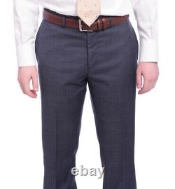 Mens 48R Ralph Lauren Slim Fit Navy Blue Pindot Two Button Wool Suit
