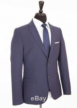 Mens Ben Sherman Blue Camden Puppy tooth Slim Fit Suit 42R W36 L32 RRP£410