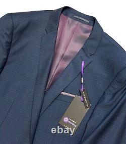 Mens Blue Suit 40 Jacket Trouser Harry Brown Wedding 2 Piece Tailored Fit