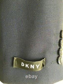 Mens Blue two piece DKNY wool suit 40L