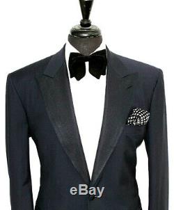 Mens Brioni Bespoke Sartorial Tuxedo Dinner Navy Slim Fit Suit 42r W36 X L32