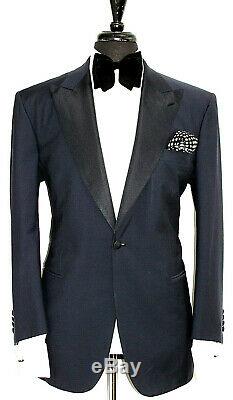 Mens Brioni Bespoke Sartorial Tuxedo Dinner Navy Slim Fit Suit 42r W36 X L32