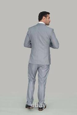 Mens Cavani Wedding 3 Piece Suit Formal Work Slim Fit Blazer Waistcoat Trousers