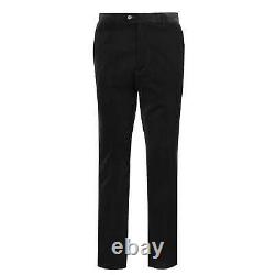 Mens Corduroy 3 Piece Suit Black Classic Tailored Fit Jacket Waistcoat Trousers