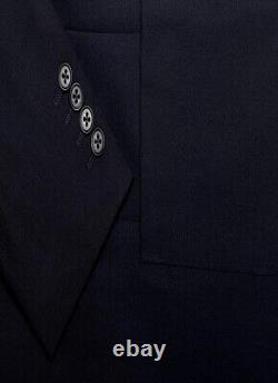 Mens Designer Premium Suit slim fit in Navy Wedding Work Party Office