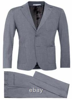 Mens Formal Suit slim fit suit in Grey Wholesale Price Wedding Work Party Office