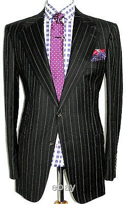 Mens Gucci Tom Ford Italian Tailored Chalkstripe Slim Fit Suit 44r W38 X L32.5