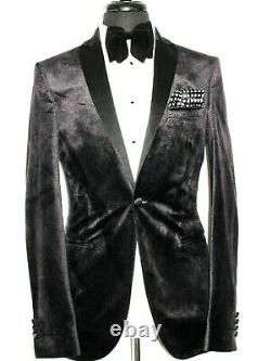 Mens Gucci Tom Ford Paisley Floral Tuxedo Dinner Slim Fit Suit 38l W32 X L34