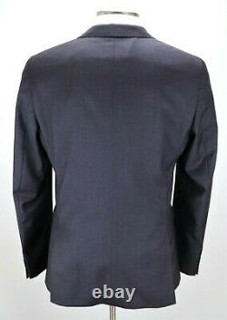 Mens HUGO BOSS Wool Suit 42 R Slim Fit Novan Ben Purple Stretch Tailoring NWT