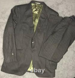 Mens Luxury Charles Tyrwhitt 2 Piece Slim Fit 100% Wool Suit 42R 34W 30L