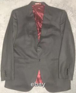 Mens Luxury Charles Tyrwhitt 3 Piece Classic Fit 100% Wool Suit 42R 34W 30L