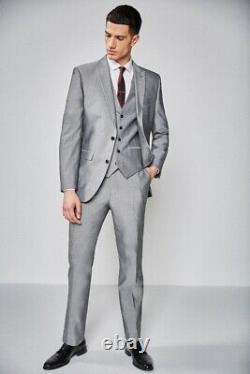 Mens Next 2 Piece Slim Fit Suit in Light Grey