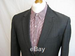 Mens PAUL SMITH'The Floral' Grey 2 Piece Suit Size 40R W34 Slim Fit Large Two