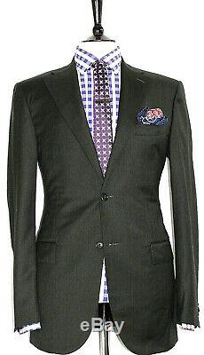 Mens Sartoria Partenopea Napoli Bespoke Custom-made Slim Fit Suit 44r W38 X L32