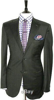 Mens Sartoria Partenopea Napoli Bespoke Custom-made Slim Fit Suit 44r W38 X L32
