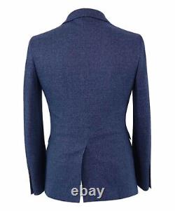 Mens Slim Fit Suit Jacket Waistcoat Trousers Yale Blue Set Sold Separately