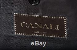 Mens Slim Fit Suit Sz 44 L by CANALI in Recent Solid Charcoal Gray 2-Button Wool