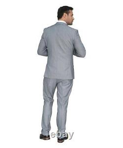Mens Suit Jacket Waistcoat Pants Wedding Business Light Grey Set Sold Separate
