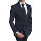 Mens Suits Sets 2 Pcs Slim Fit Coats Tuxedos Groom Groomsman Formal Work Casual