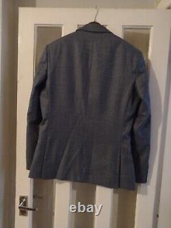 Mens Ted Baker Blue Wool Blend Slim Fit Suit Blazer Jacket 40r Bnwt £219