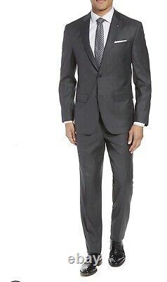 Mens Ted Baker Jay Trim Fit Solid Wool Suit 42R X W35 MSRP $798